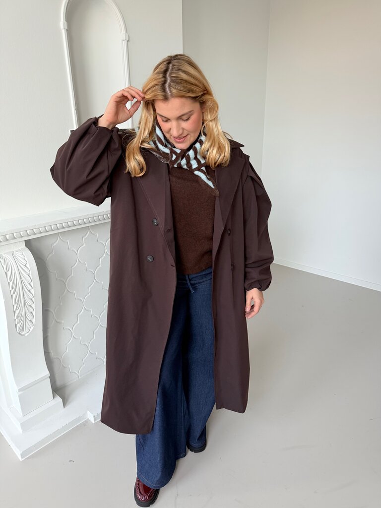 Viviane oversized trenchcoat brown