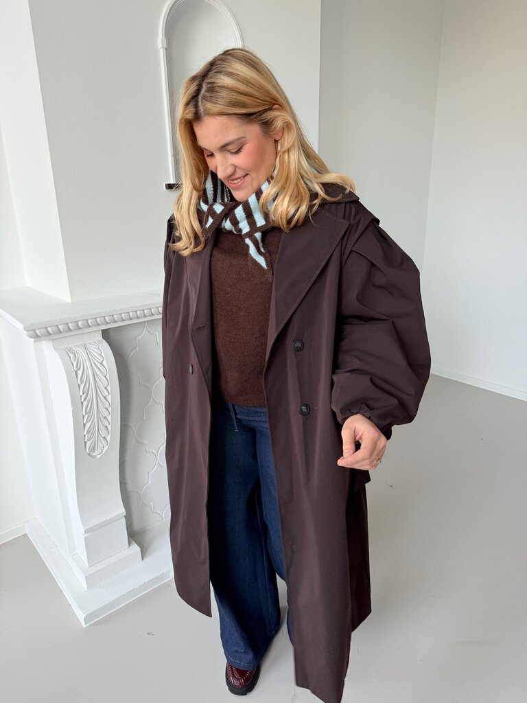 Viviane oversized trenchcoat brown
