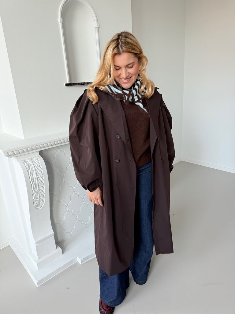 Viviane oversized trenchcoat brown