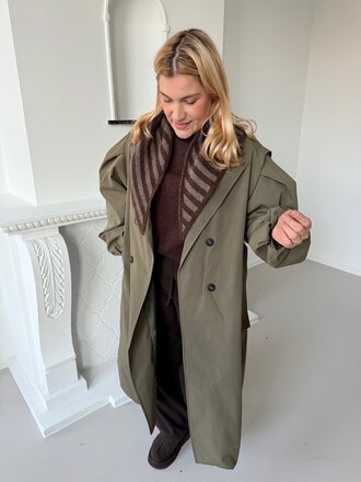 Viviane oversized trenchcoat khaki