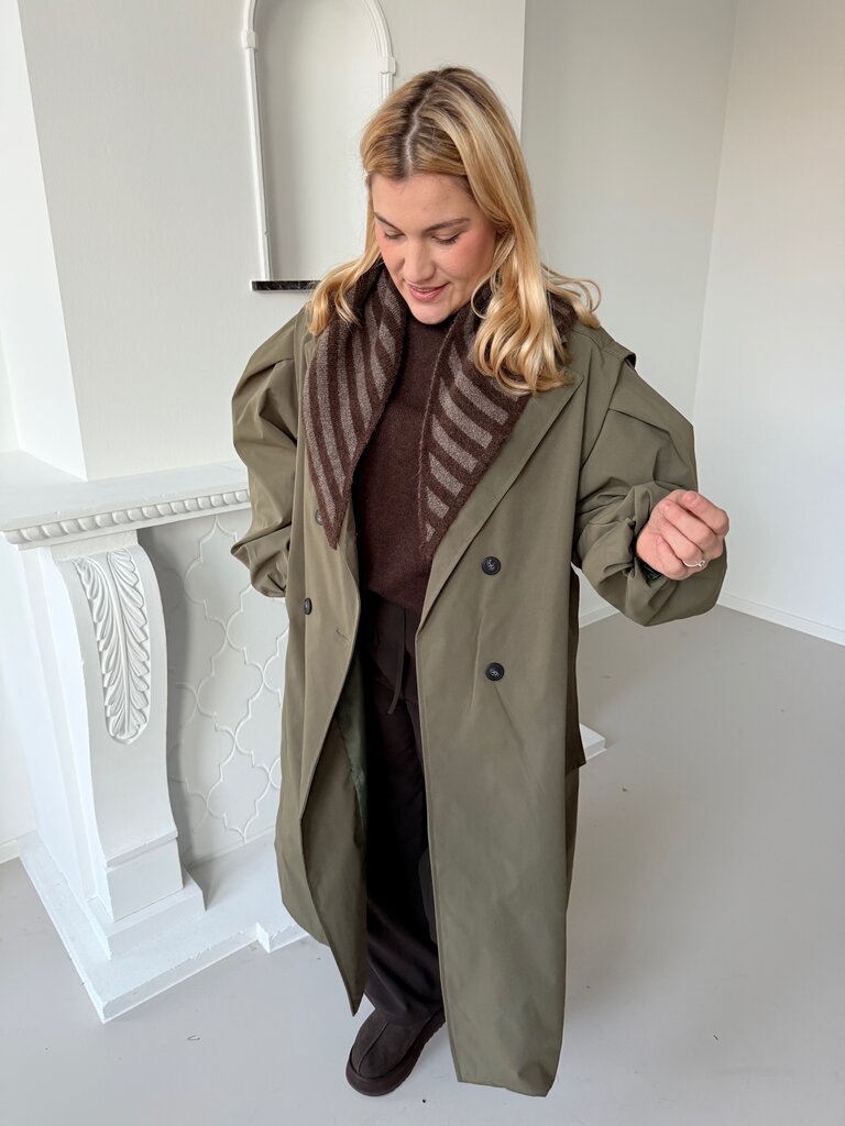 Viviane oversized trenchcoat khaki