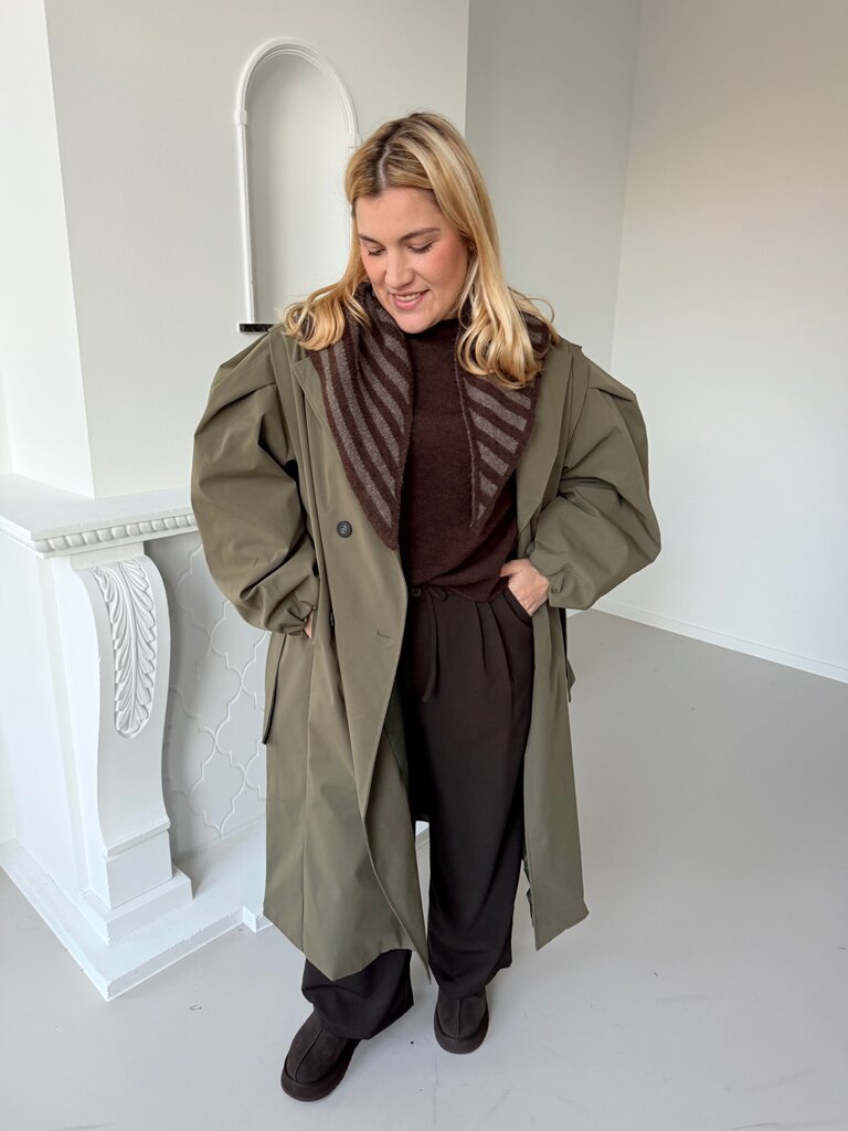 Viviane oversized trenchcoat khaki