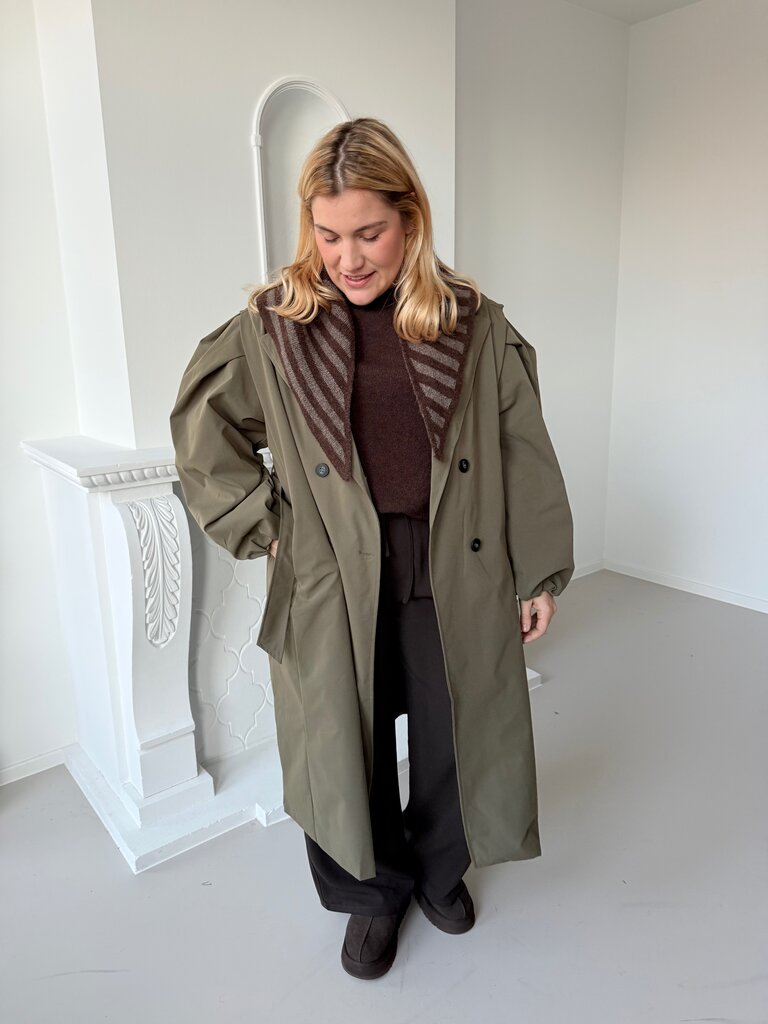 Viviane oversized trenchcoat khaki