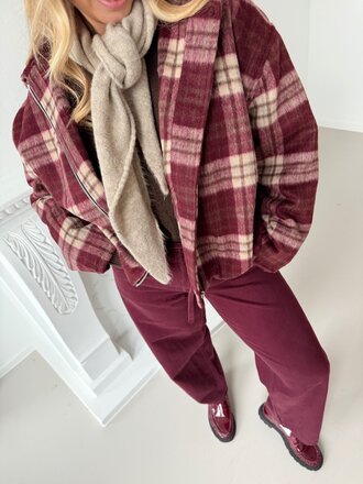 Triangle scarf beige