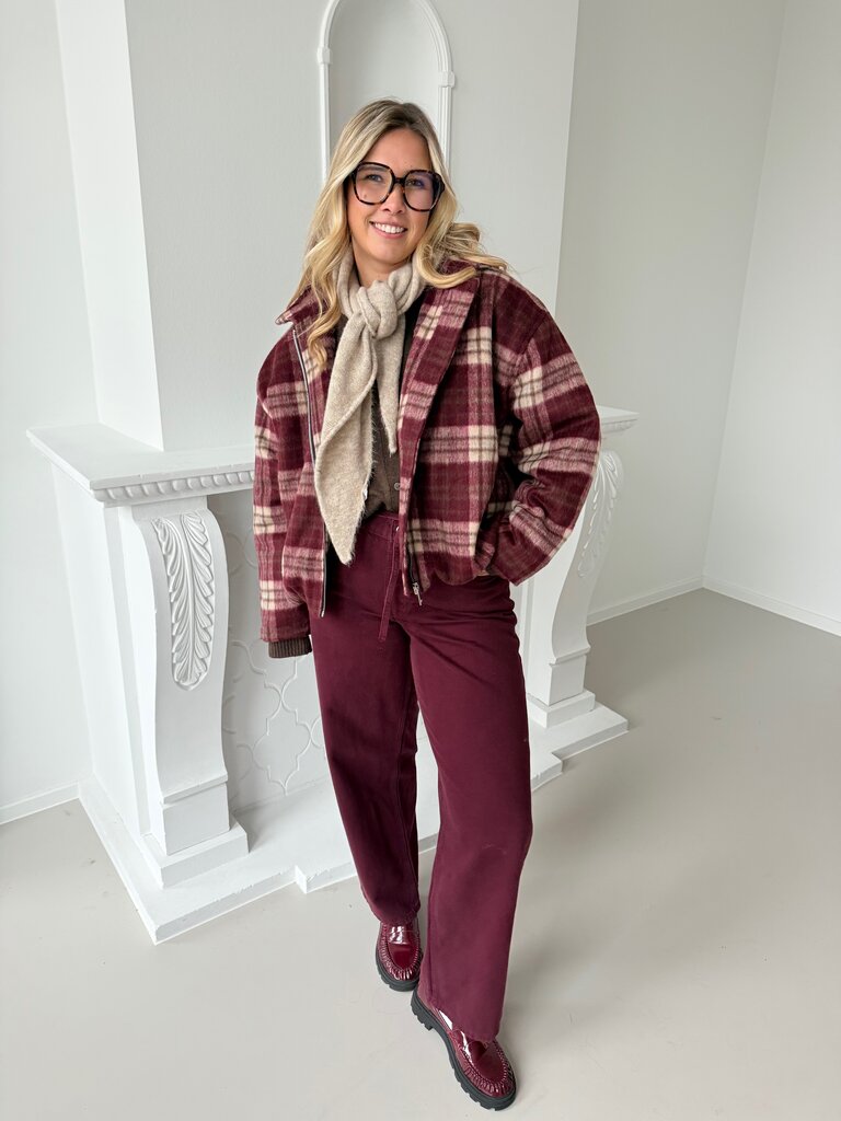 Triangle scarf beige