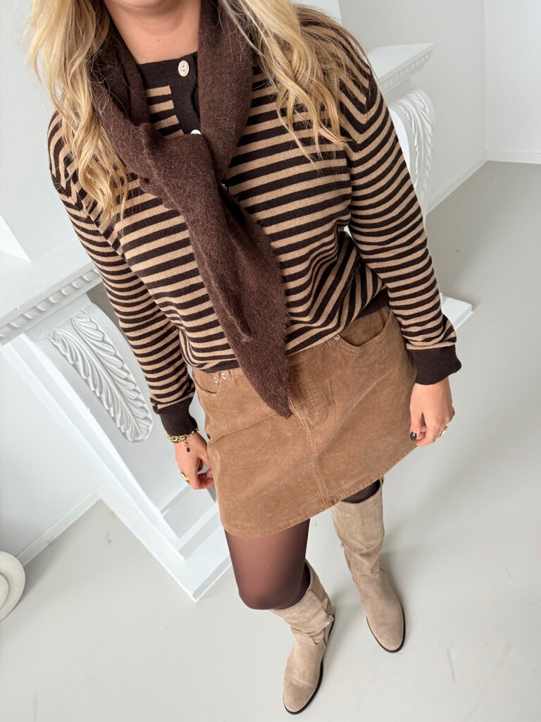 Flo gilet brown/caramel