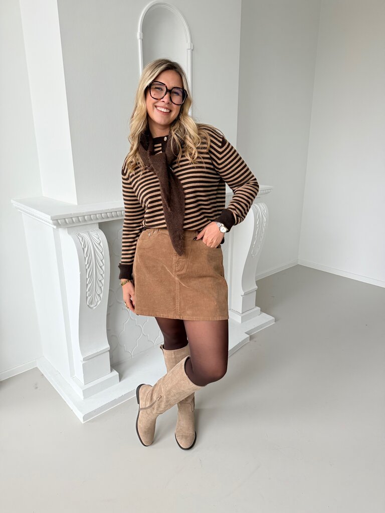 Flo gilet brown/caramel