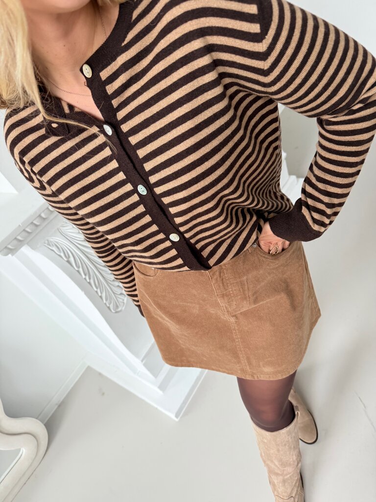 Flo gilet brown/caramel