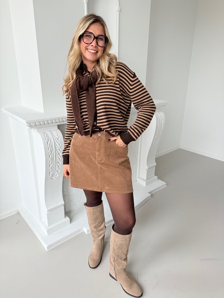 Flo gilet brown/caramel