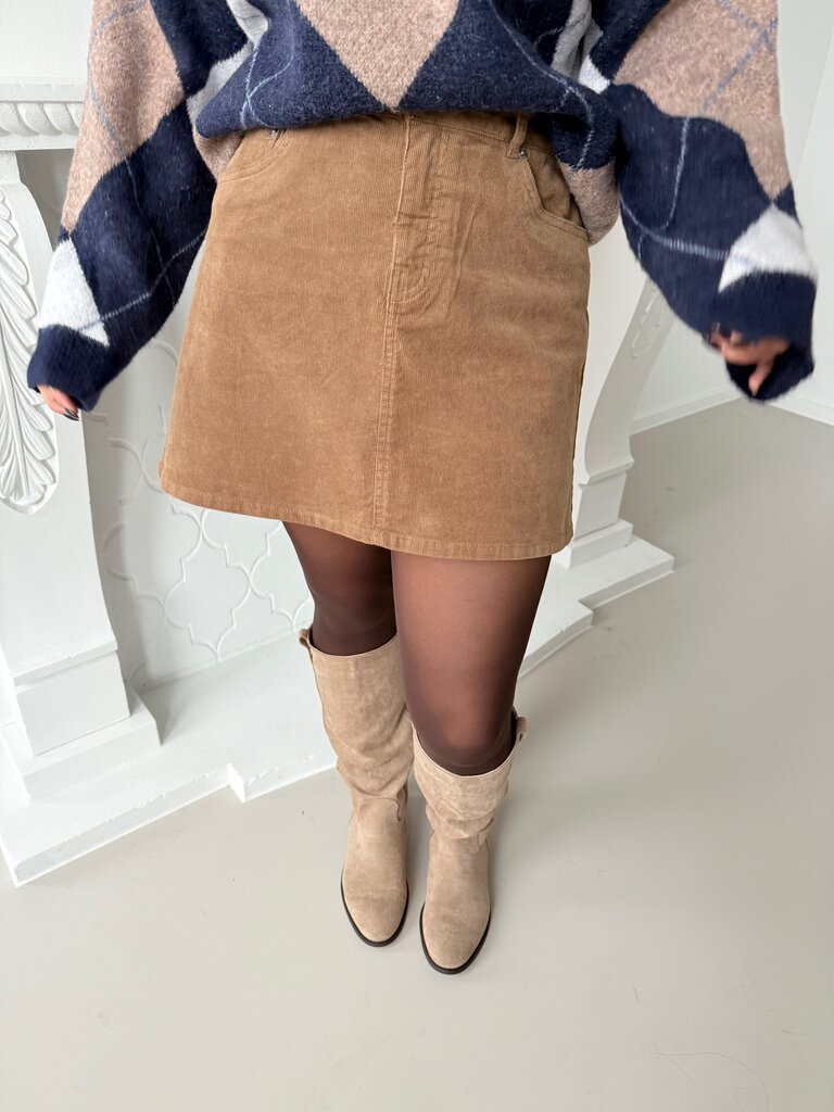 Gelly skirt camel