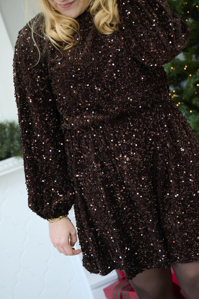 Liza dress brown