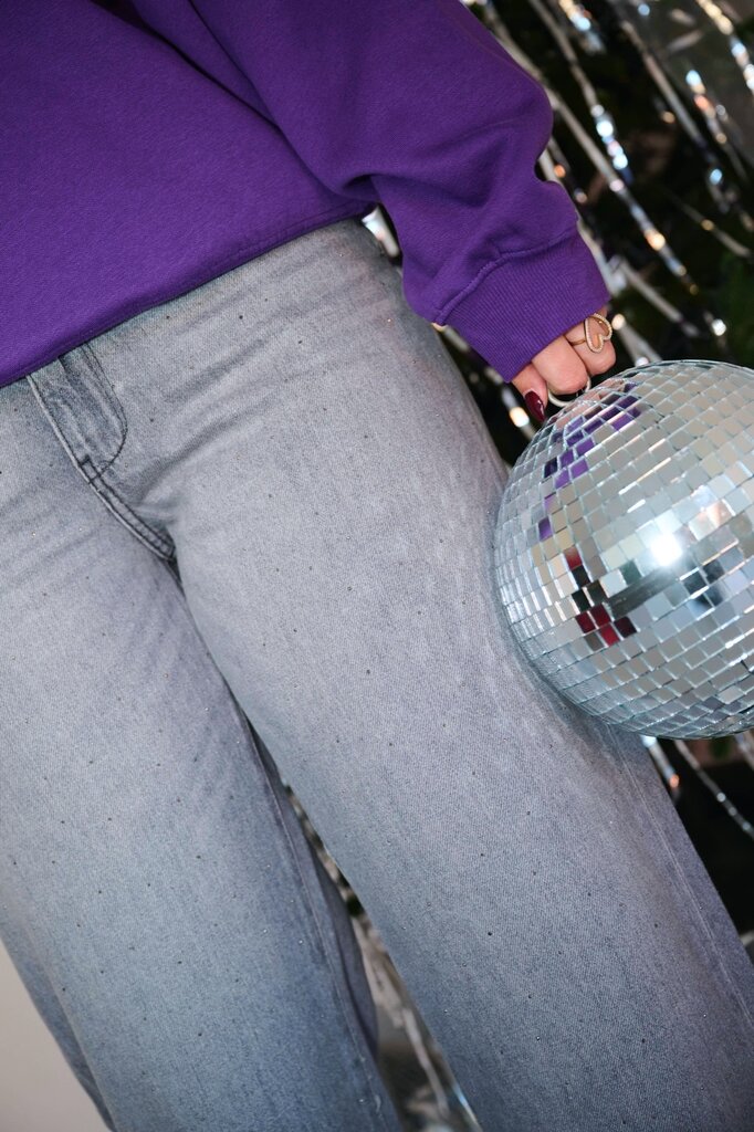 Cobain regular wide jeans grey