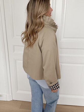 Stephanie short trenchcoat beige