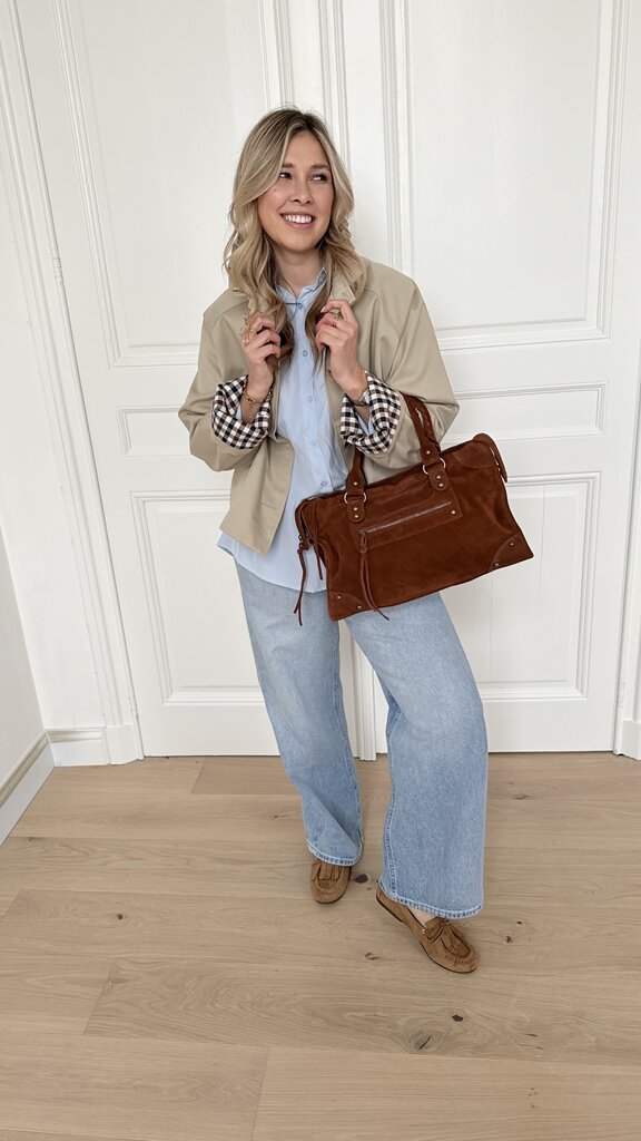 Stephanie short trenchcoat beige