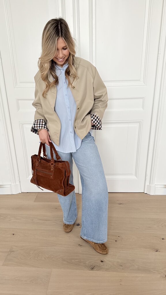 Stephanie short trenchcoat beige