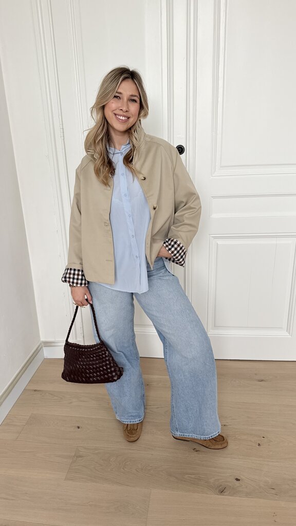 Stephanie short trenchcoat beige