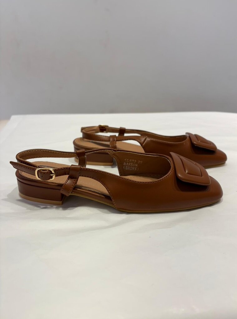 Leonora slingback camel
