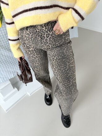 Nona leopard jeans