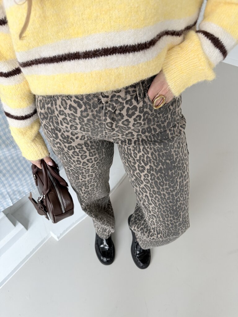 Nona leopard jeans