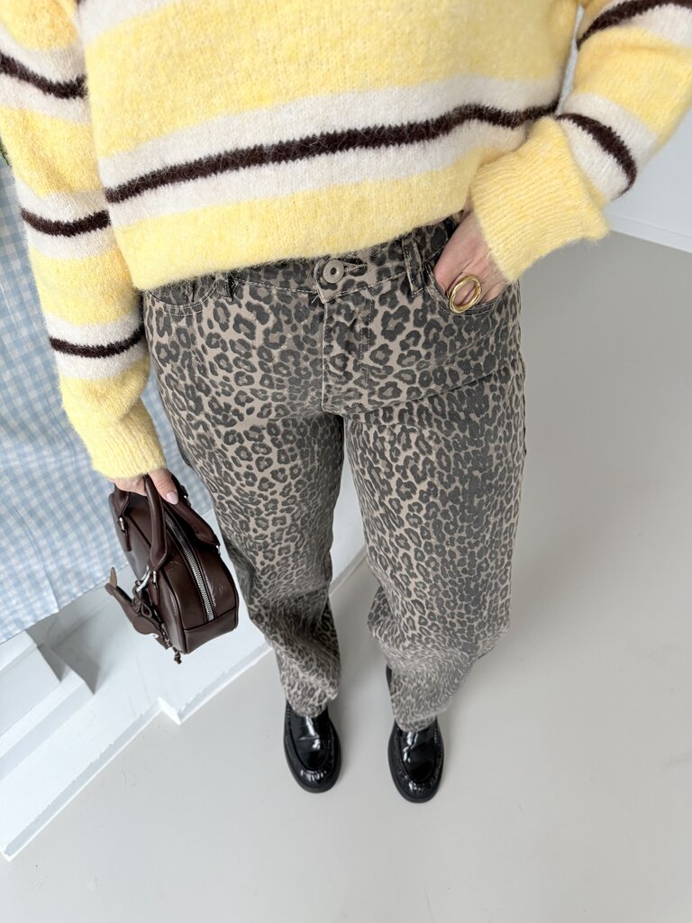 Nona leopard jeans