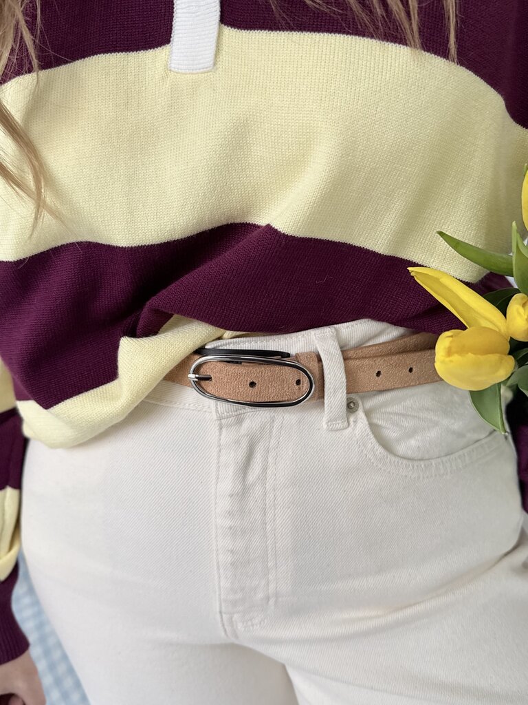 Jessica suede belt beige