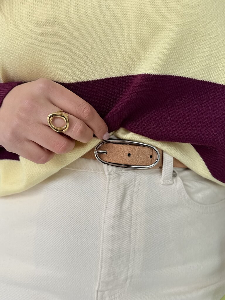 Jessica suede belt beige