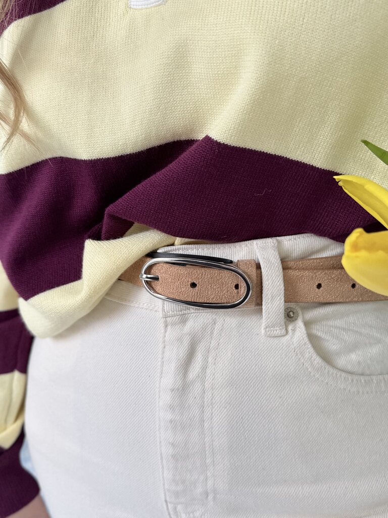Jessica suede belt beige
