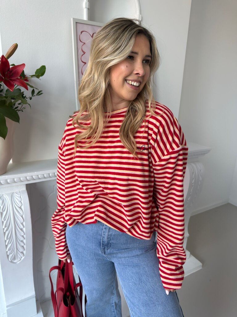 Coucou terry sweat red