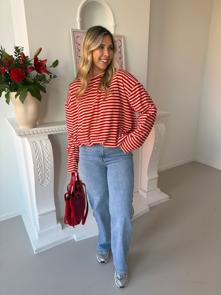 Coucou terry sweat red