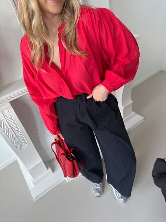 Louisa blouse red