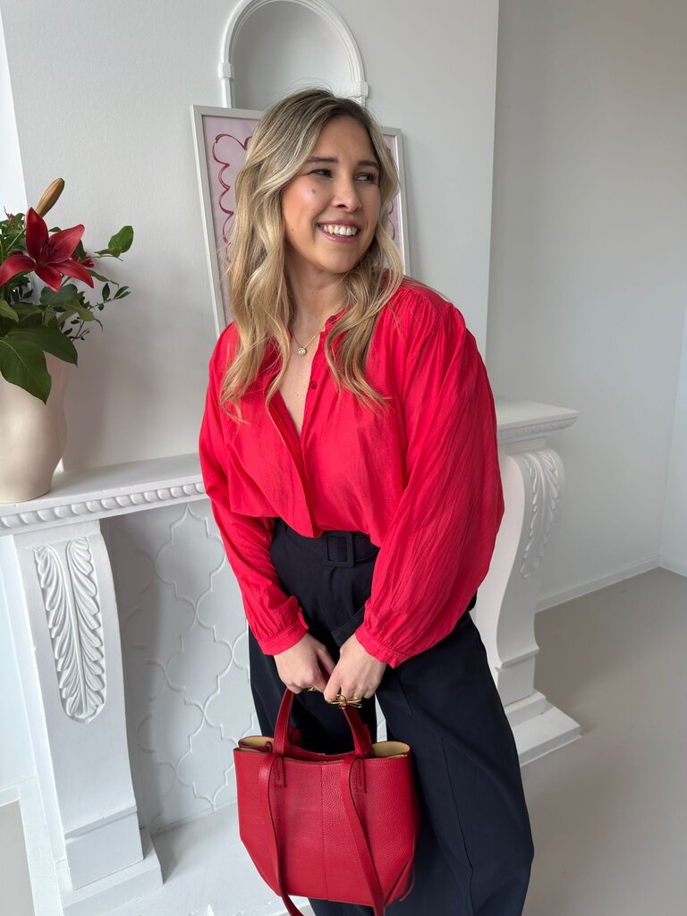 Louisa blouse red