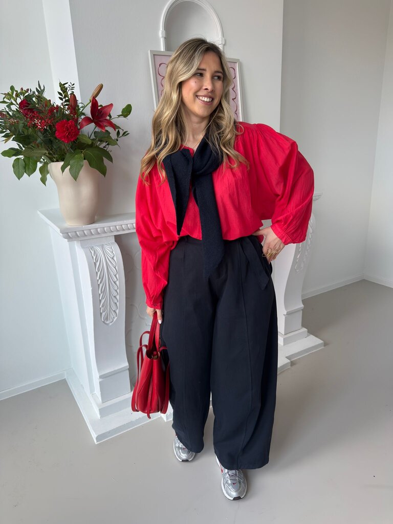 Louisa blouse red