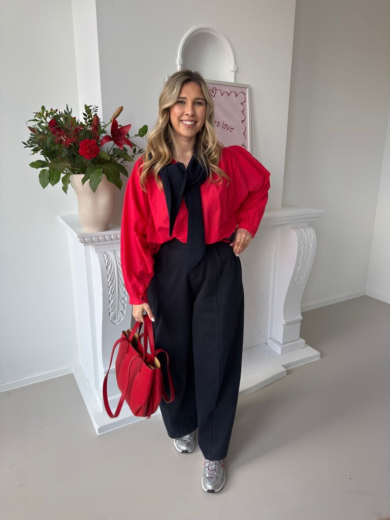 Louisa blouse red