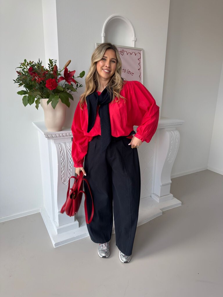 Louisa blouse red