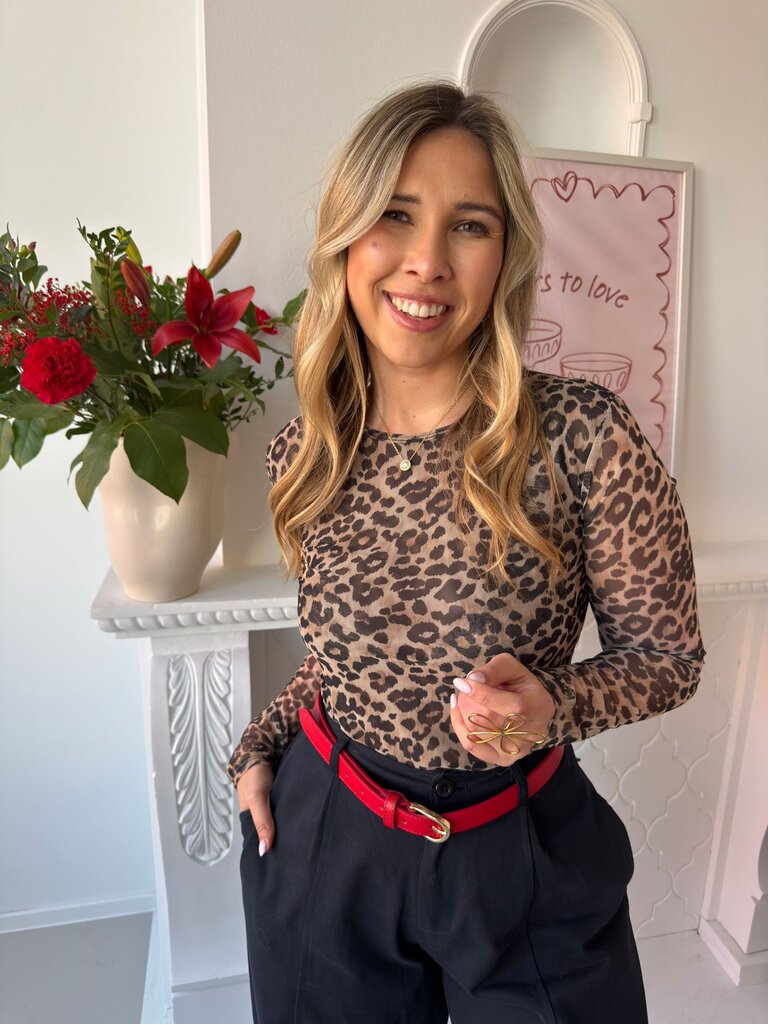 Leopard top brown