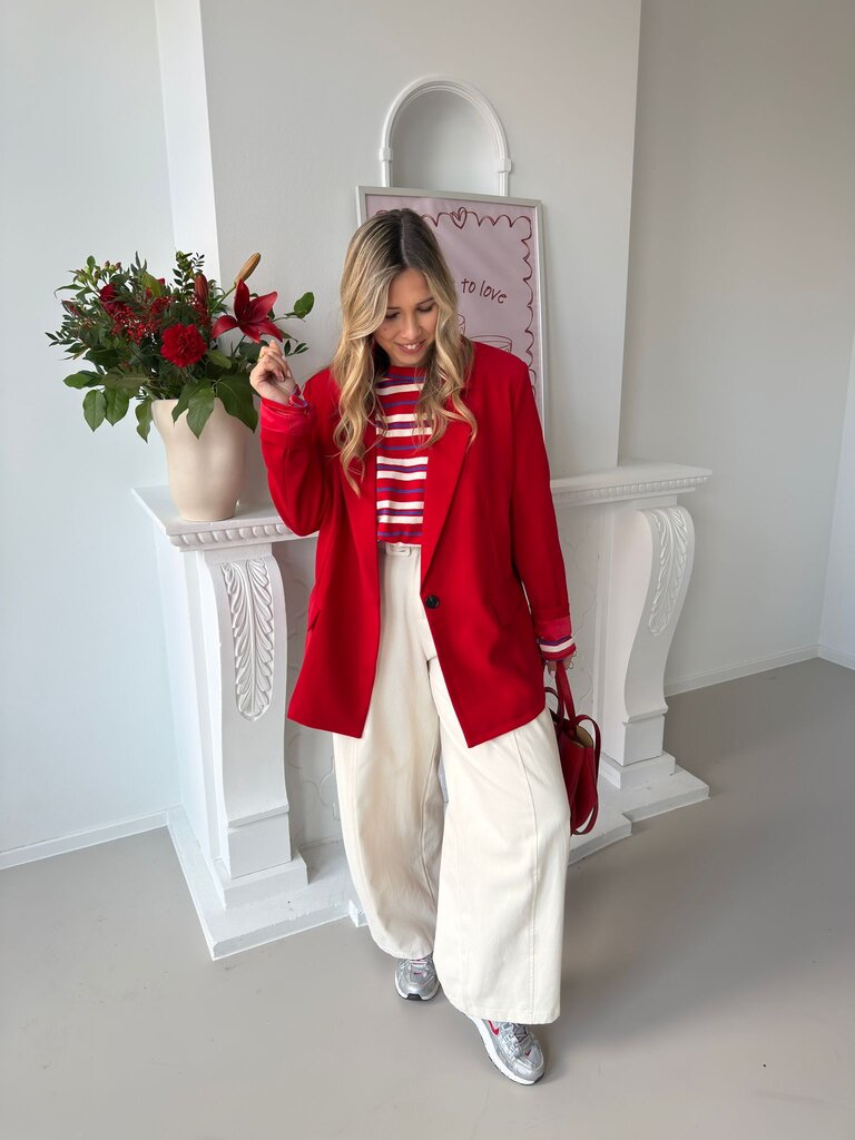 Teddie blazer red