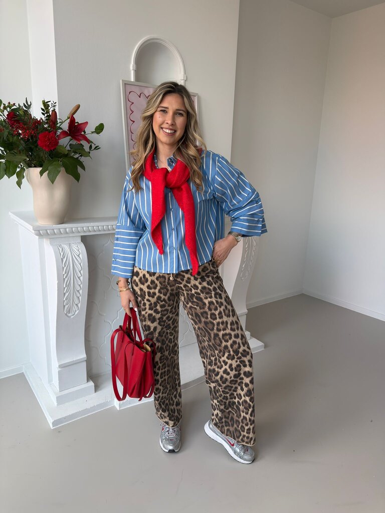 Fien leopard pantalon