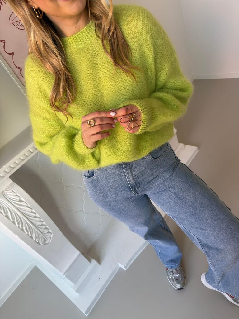 Anaelle knit lime green