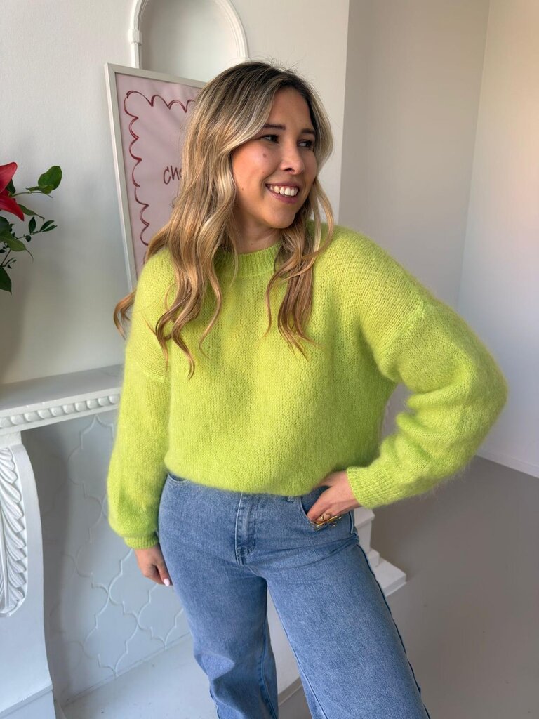 Anaelle knit lime green