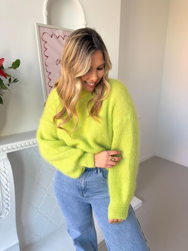 Anaelle knit lime green