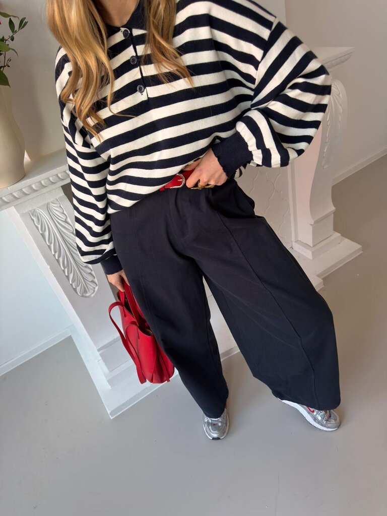 Noémi polo knit navy