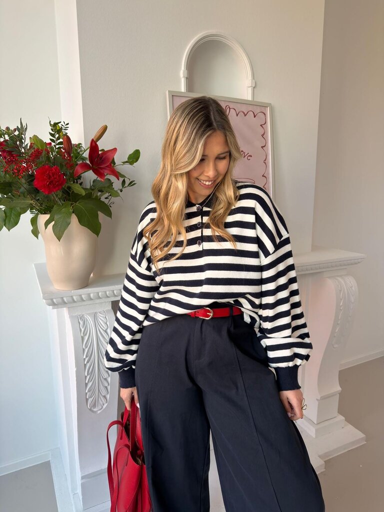 Noémi polo knit navy