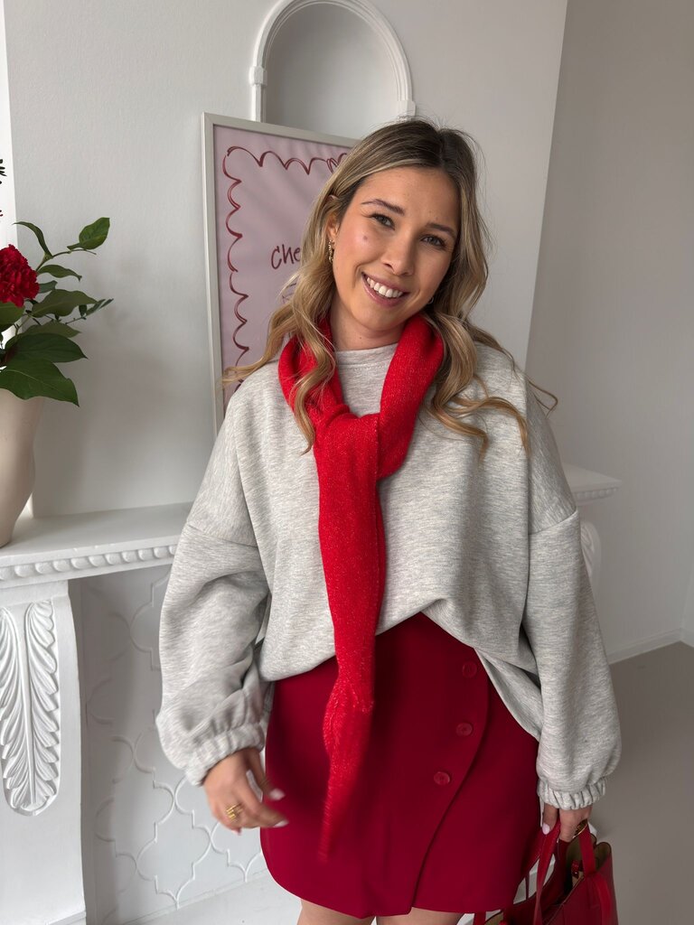 Le marais sweat grey/red