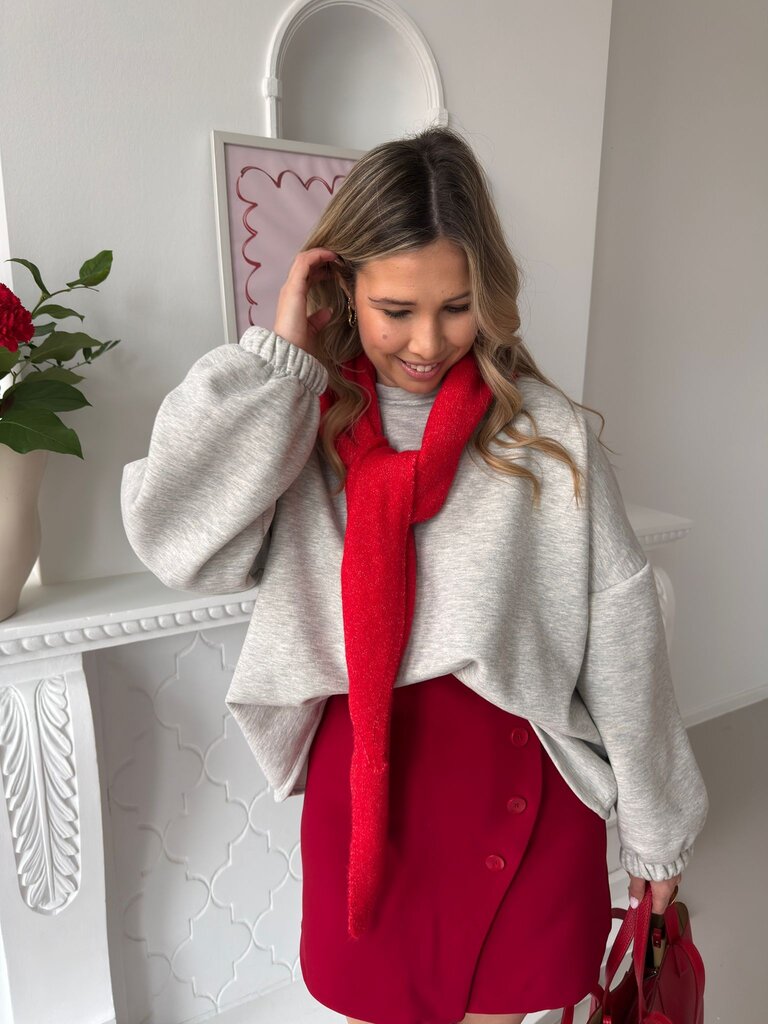 Le marais sweat grey/red