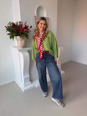 Romy knit olive green