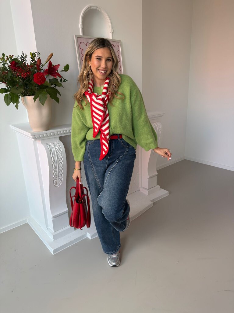 Romy knit olive green