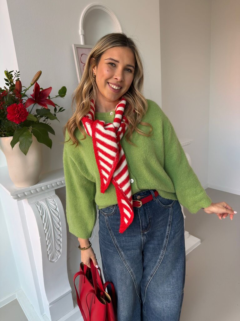 Romy knit olive green