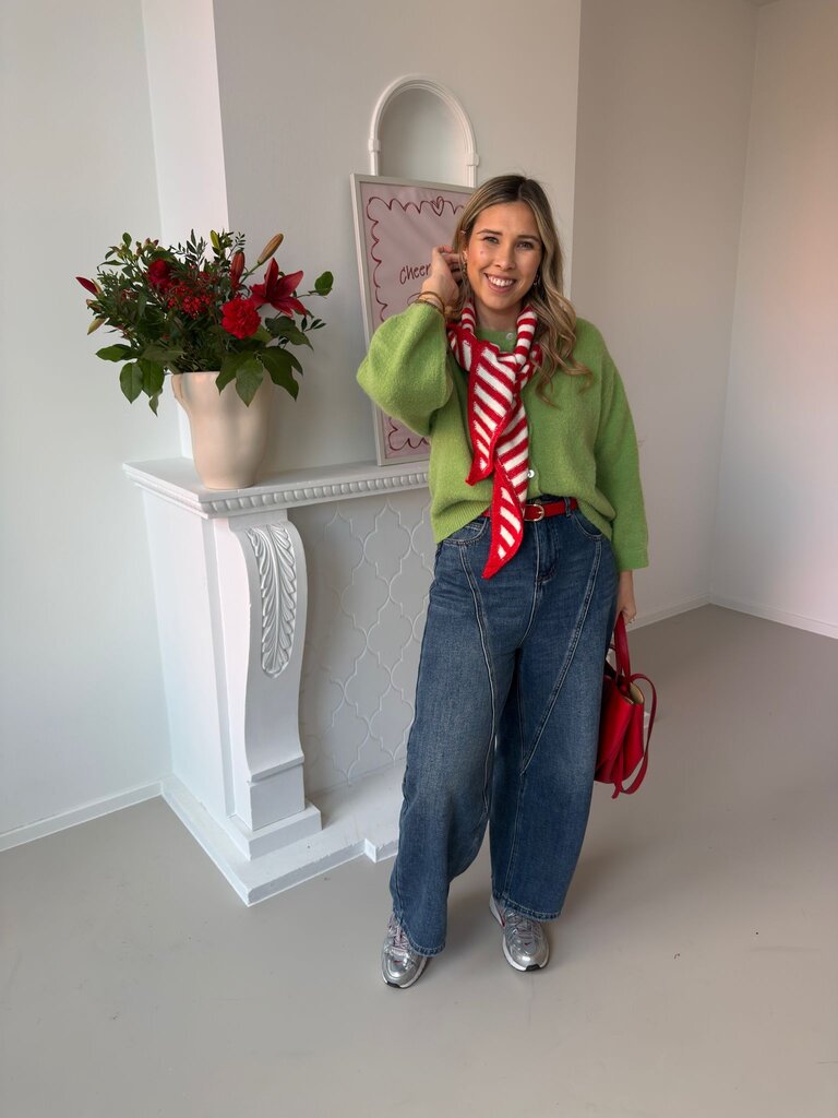 Romy knit olive green