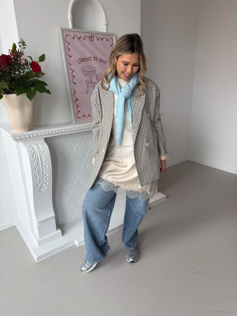 Sofia blazer blue/beige