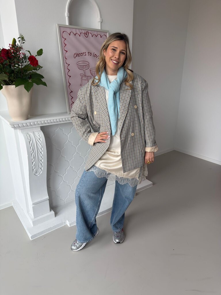 Sofia blazer blue/beige